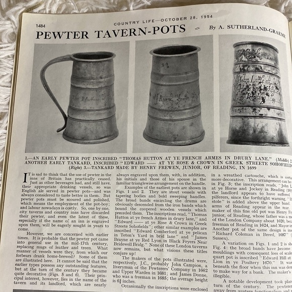 COUNTRY LIFE MAGAZINE October 28, 1954 - Picture 10 of 16